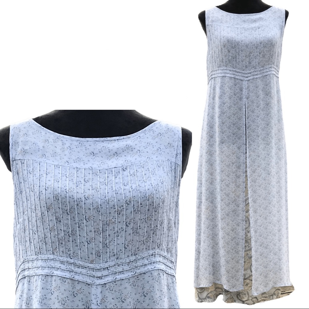 Prairie Floral Maxi Dress Karavan Granny Floral Layered Boho Flowy Maxi Dress